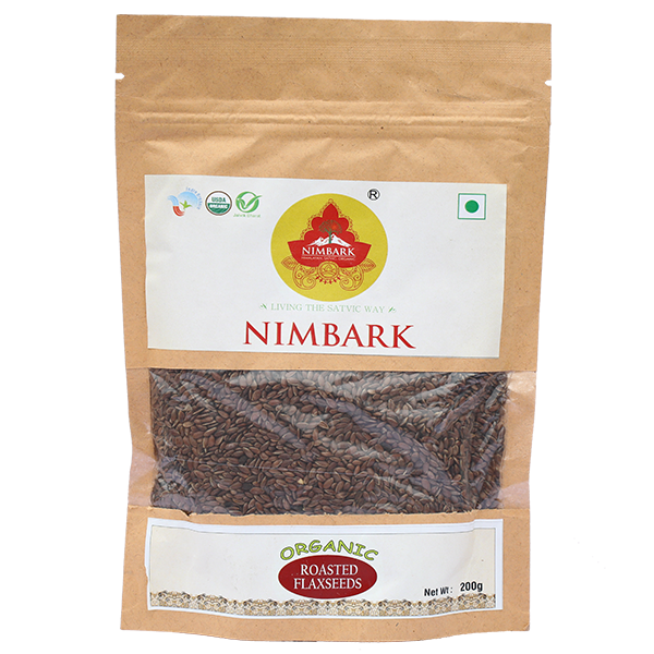 Nimbark Organic Roasted Flax Seeds | Diet Food | Alsi Seeds | Flax seeds 200gm